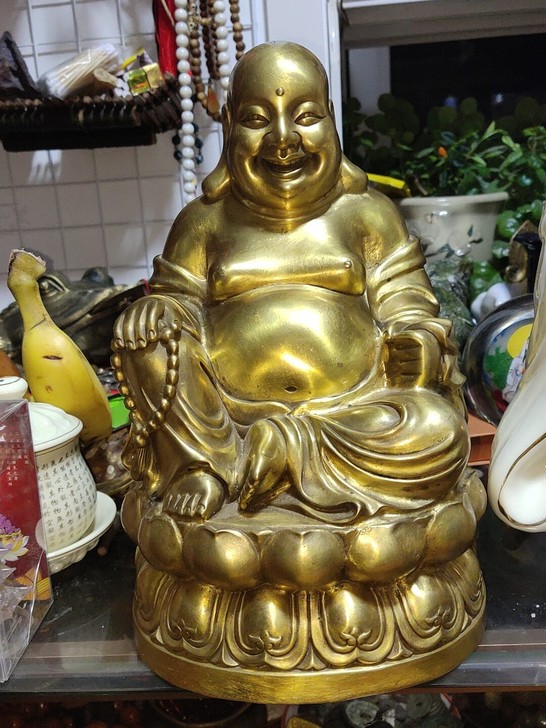 弥勒佛铜佛像