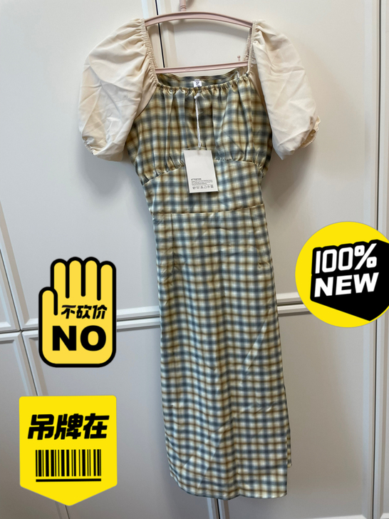 宫廷风连衣裙黄色~