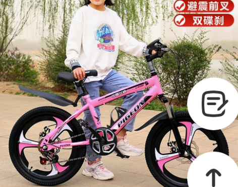 飞鸽儿童自行车女孩童车6-8-10岁以上1...