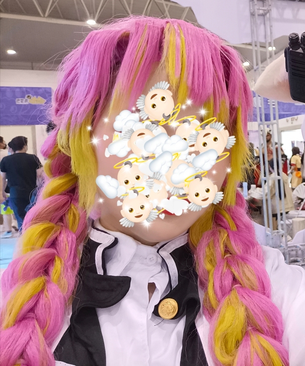 甘露寺蜜璃cos服大全套(有假发,道具,鞋...