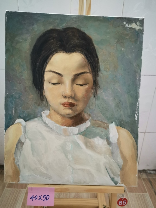 名家纯手绘油画作品,这幅是国展上的参赛作品...