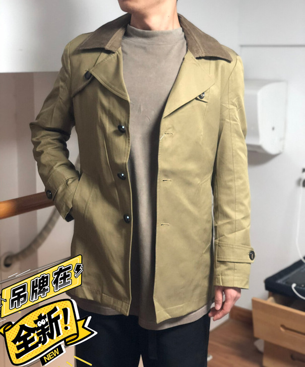 闲置男士风衣 全新未下水 吊牌在