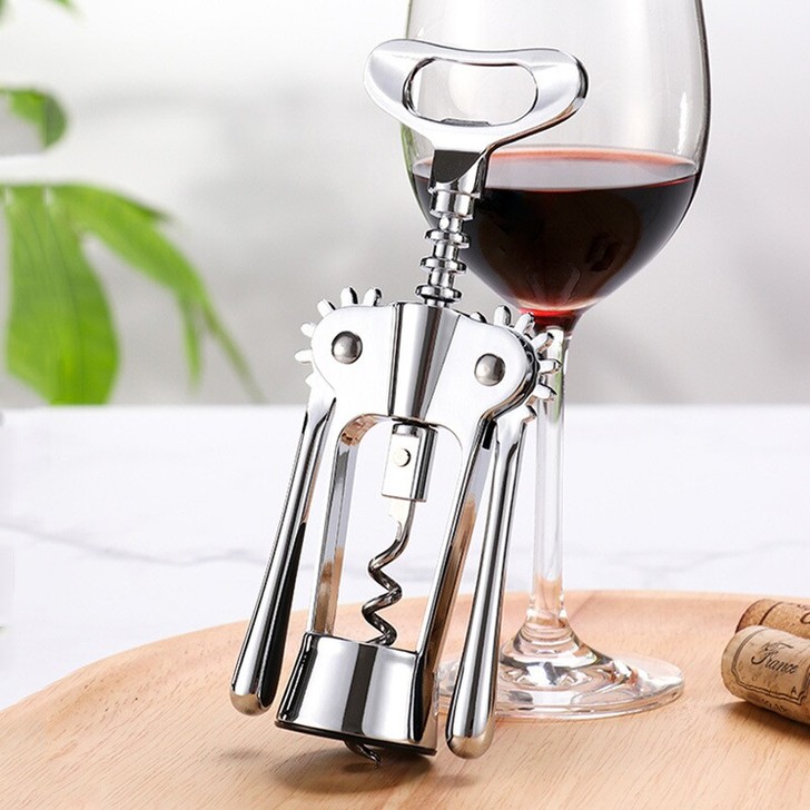 红酒开瓶器不锈钢家用葡萄酒启瓶器啤酒起子创...