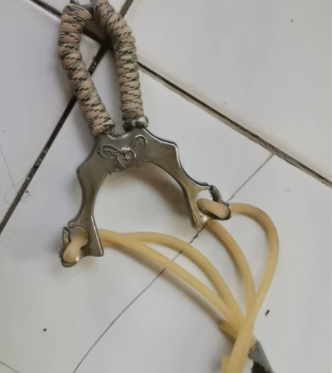 户外合金弹弓 弓门6cm