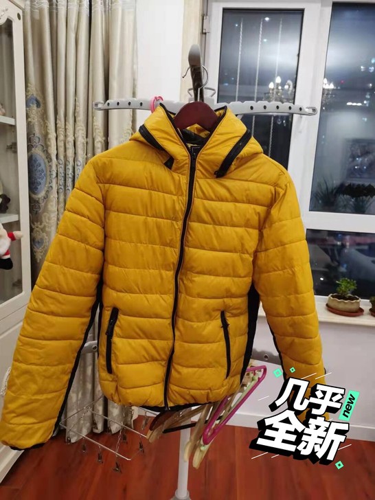 大号女式羽绒服,95新,穿上挺好看的,买完...