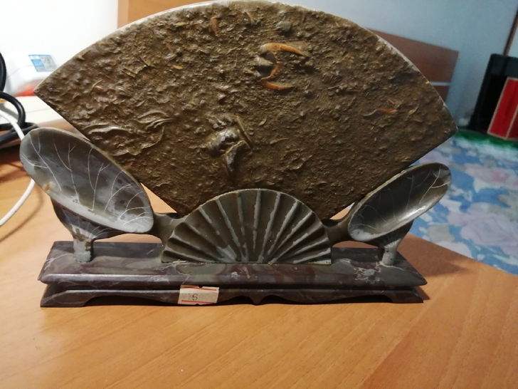 燕子石（三叶虫）化石工艺品，距今5亿年，样...