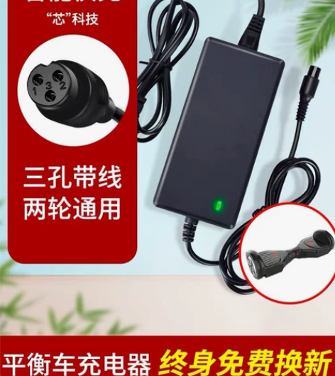 两轮儿童平衡车充电器36V电源阿尔郎龙吟4...