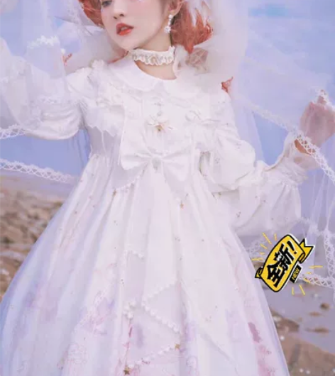 给少女与梦轻花嫁lolita,全新➕吊带➕...
