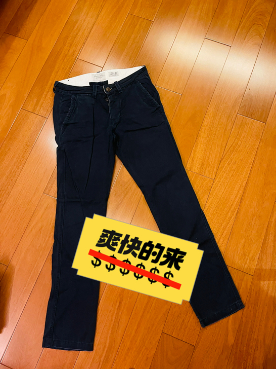 A##amp；amp；F 休闲商务深蓝色长...