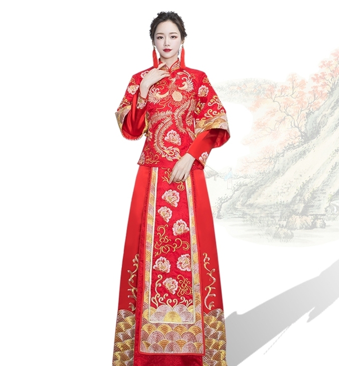 秀禾服结婚女中式新娘礼服敬酒服baby同款...