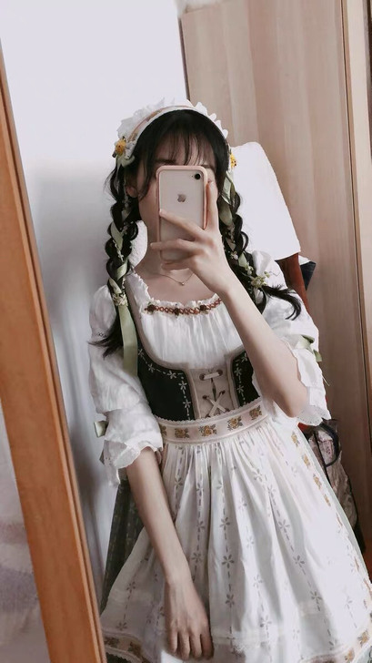 发饰可换阿尔卑斯少女三角巾 Lolita发...