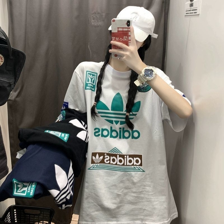 Adidas阿迪达斯 夏季新款潮牌阿D三叶...