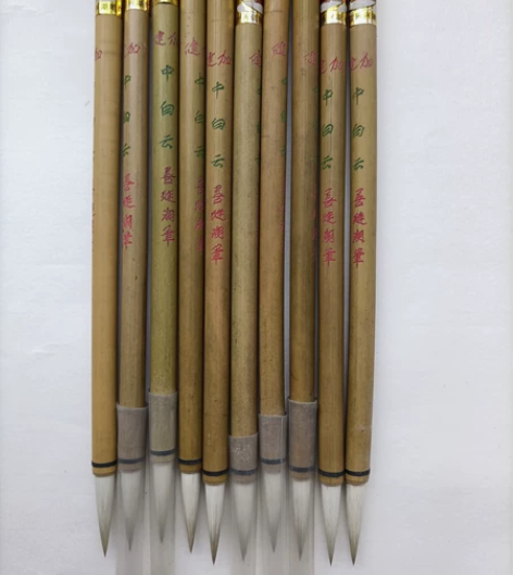 加健中白云笔 善琏湖笔 不含化纤,宜中楷和...