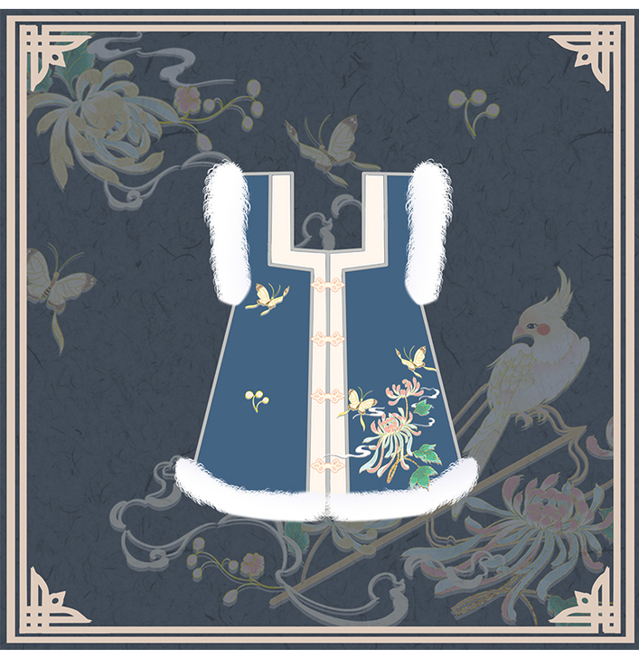 墨子研 汉服女正品原创明制袄裙方领对襟刺绣...