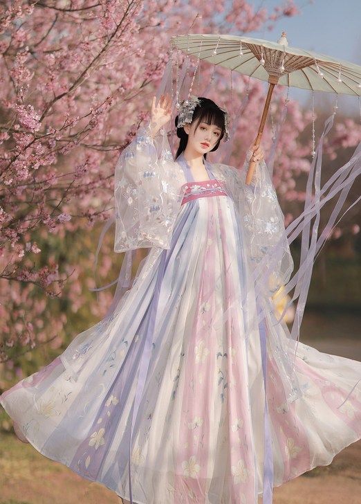 【樱洛】茗月萱齐胸襦裙套装汉服女刺绣