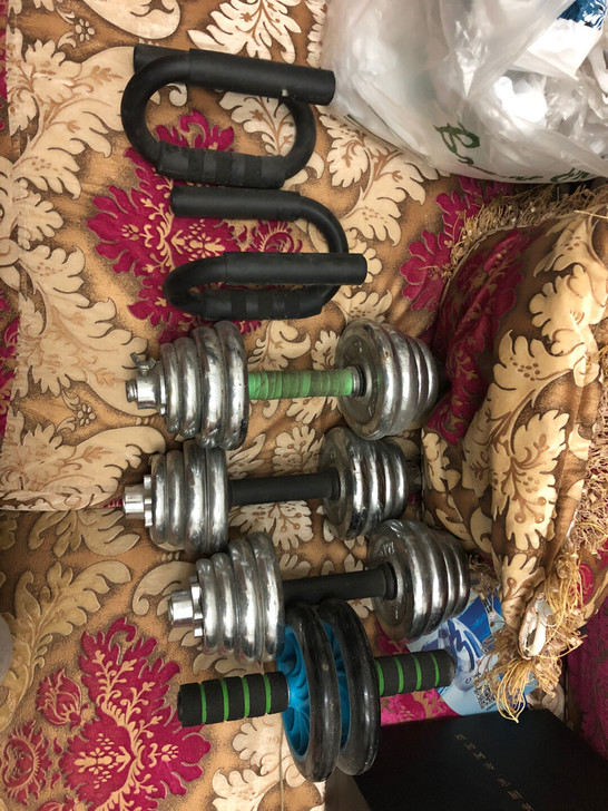 健腹轮,可调节重量哑铃,俯卧撑手柄,便宜卖...