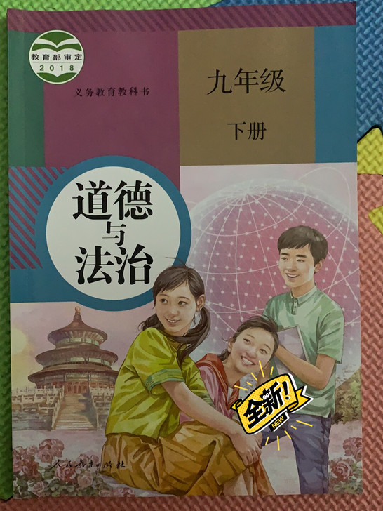 九年级下册语文书，数学，英语，道德与法治，...