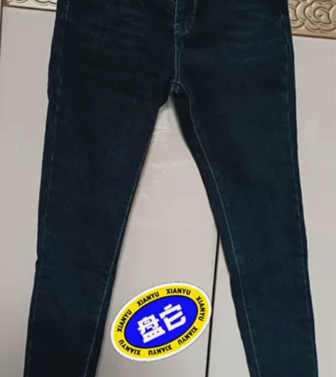 高腰牛仔裤,薄绒,小码,可穿到100斤,不...
