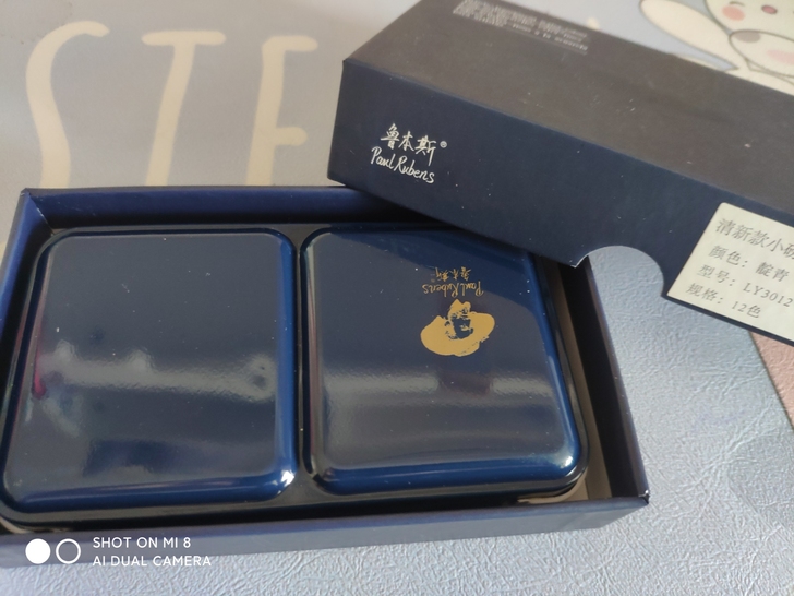鲁本斯水彩,12色有盒,只试用过一次就吃灰了