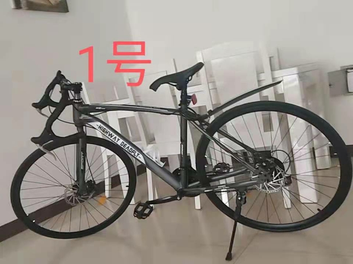 非二手变速公路自行车低价处理双碟刹实心胎弯...