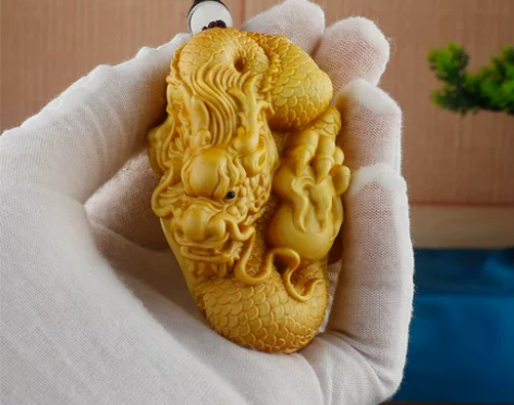小叶黄杨木雕生肖文玩手把件男士随身盘玩实木...