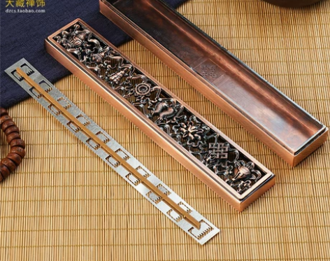 熏香炉 檀香炉藏式红铜色八吉祥卧香炉家用室...