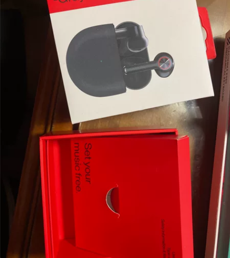 一加无线耳机 oneplus buds 黑...