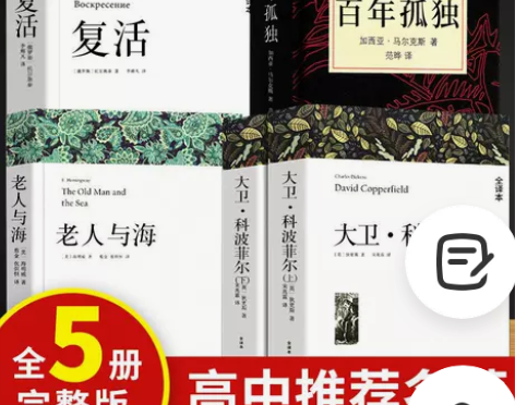 高中必读名著大卫科波菲尔论语巴黎圣母院家百...