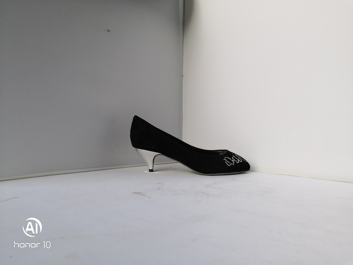 磨砂牛皮尖头浅口低跟单鞋,跟高:5cm,码...