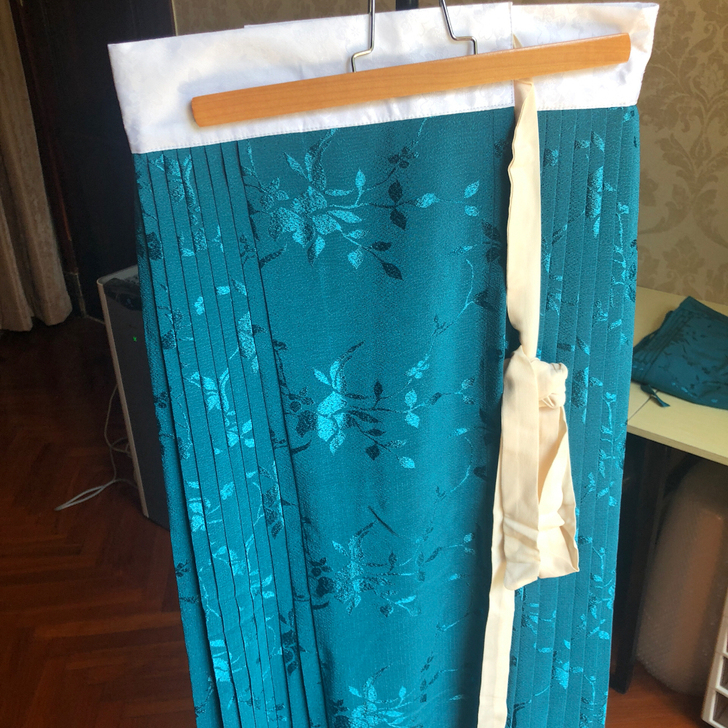 还月集同款 雀绿花枝马面裙 百迭马面 汉服...