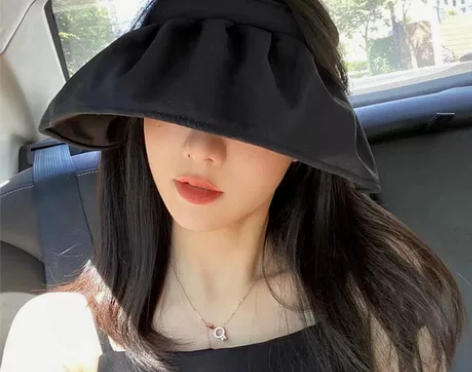 遮阳帽 遮阳帽遮脸太阳帽日本uv防晒帽女夏...