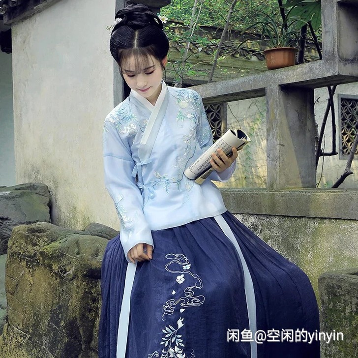 钟灵记原创【卿辞】重工刺绣汉服女袄裙交领明...