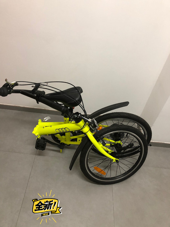 买奥迪A5送的自行车，变速的，全新没有开过...