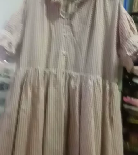 安妮森林短袖格子连衣裙娃娃裙女 穿过几次，...