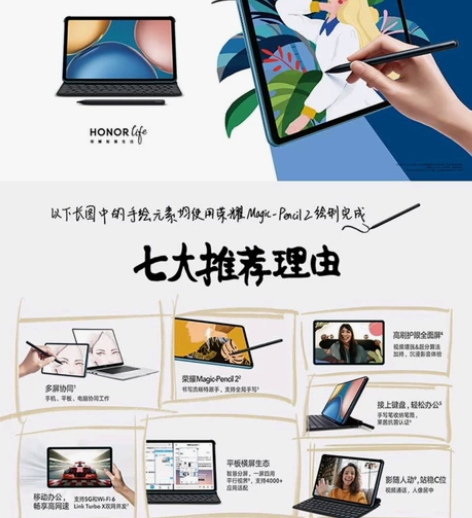 荣耀平板新品  V7  8+128 10....