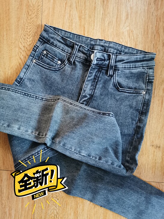 样板出售25码一件，牛仔小脚裤
