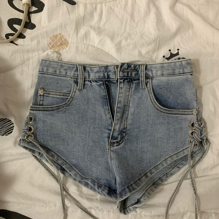 woppei牛仔短裤