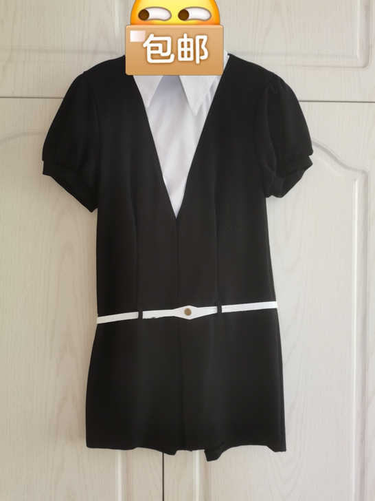 宝石之国cosplay/黑色连体制服xl码...