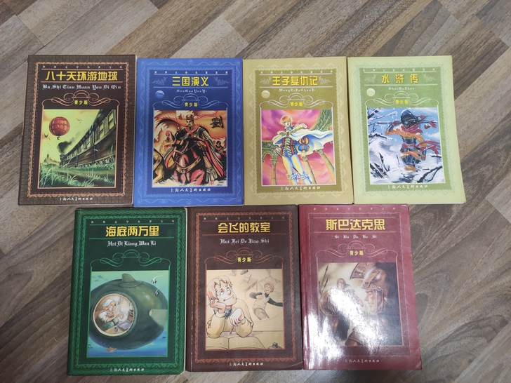 会飞的教师，海底两万里，斯巴达克斯，水浒传...