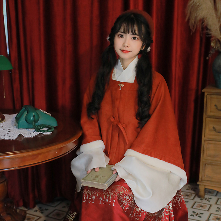 【霜绒】井唐汉服 明制半袖