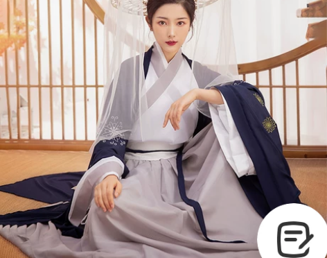 汉服男正品原创魏晋风齐腰襦裙大袖衫中国风广...