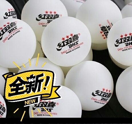 【低价清仓】红双喜乒乓球三星D40+赛顶新...