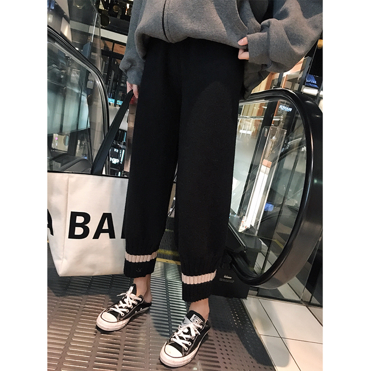 张贝贝ibell 2018冬季新款裤子女韩...