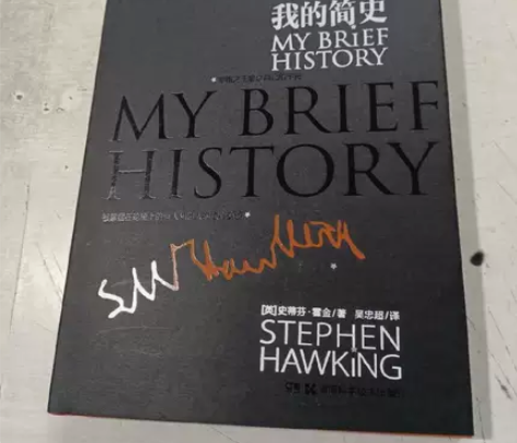 我的简史 霍金 九成新左右的正版书,内页完...