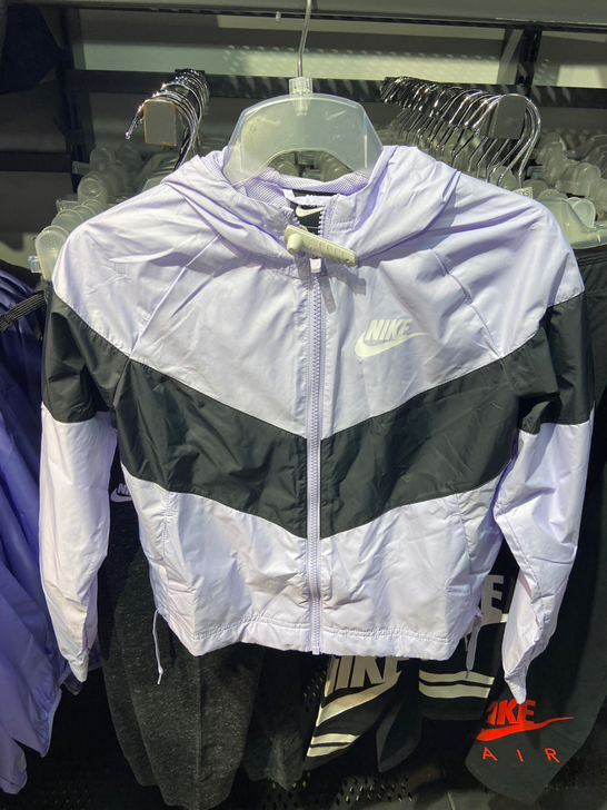 Nike/耐克女大童春季新款防风连帽运动休...