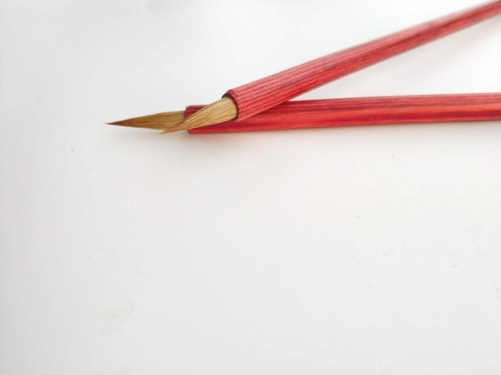 狼毫小楷毛笔，3支包邮出峰2cm，直径0....