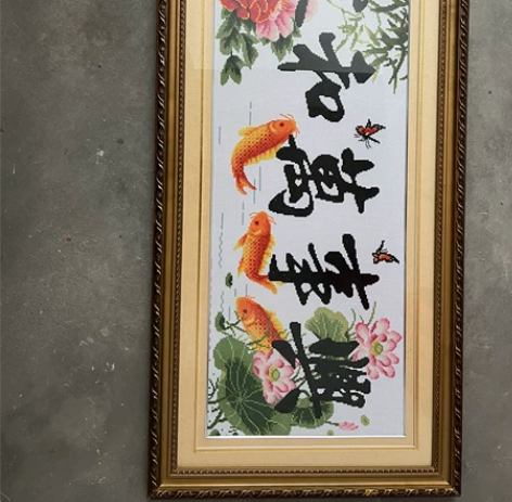手工刺绣画,装框成品,非常好看,质量一流,...