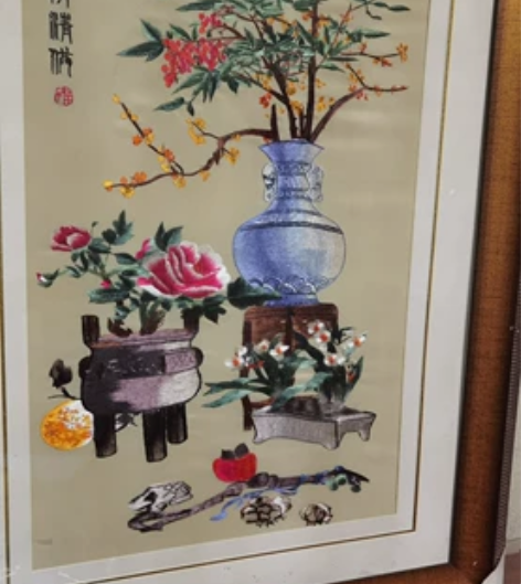 买的刺绣画，一直闲置，武汉自取 感兴趣的话...