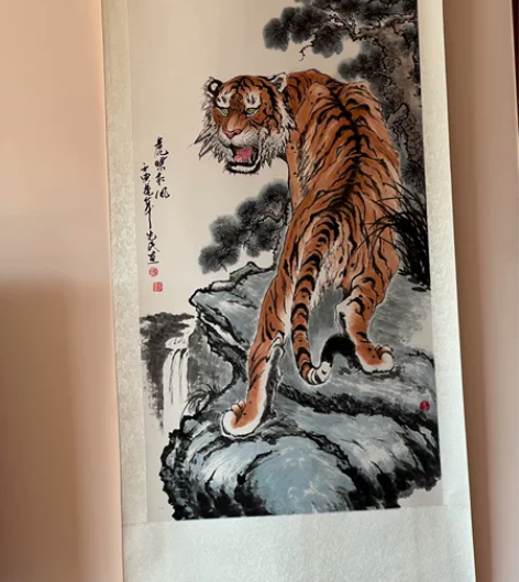 名家纯手工国画 虎年大吉 感兴趣的话点“我...