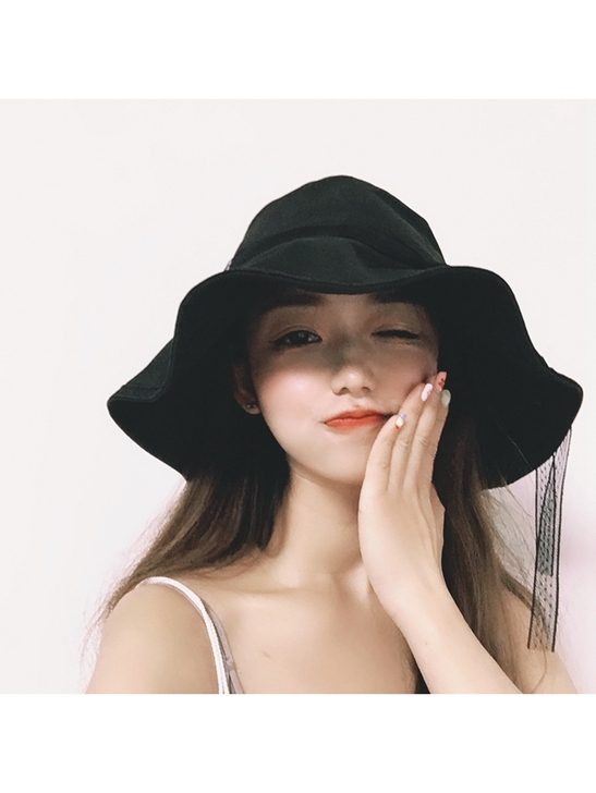 网红ins渔夫帽女夏季百搭遮阳帽日系遮脸防...